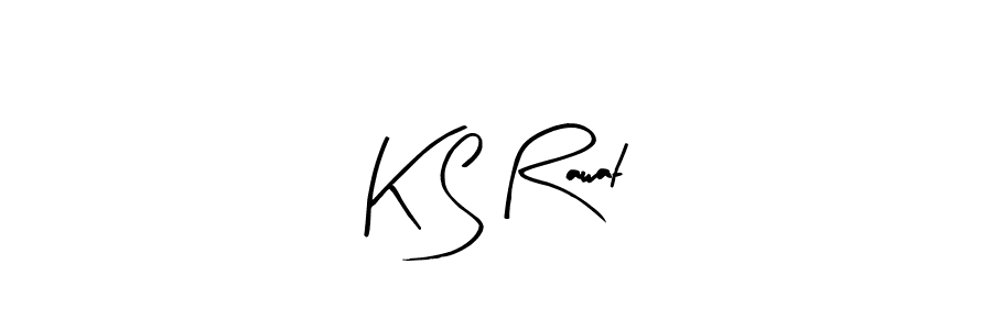How to make K S Rawat signature? Arty Signature is a professional autograph style. Create handwritten signature for K S Rawat name. K S Rawat signature style 8 images and pictures png