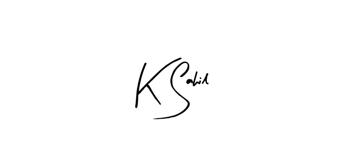 You should practise on your own different ways (Arty Signature) to write your name (K Sahil) in signature. don't let someone else do it for you. K Sahil signature style 8 images and pictures png