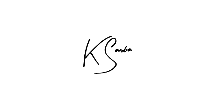 if you are searching for the best signature style for your name K Samba. so please give up your signature search. here we have designed multiple signature styles  using Arty Signature. K Samba signature style 8 images and pictures png