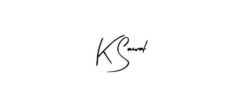 Arty Signature is a professional signature style that is perfect for those who want to add a touch of class to their signature. It is also a great choice for those who want to make their signature more unique. Get K Samrat name to fancy signature for free. K Samrat signature style 8 images and pictures png