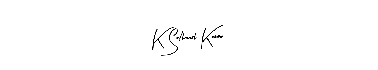 Design your own signature with our free online signature maker. With this signature software, you can create a handwritten (Arty Signature) signature for name K Satheesh Kumar. K Satheesh Kumar signature style 8 images and pictures png