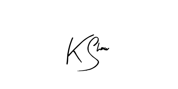 Arty Signature is a professional signature style that is perfect for those who want to add a touch of class to their signature. It is also a great choice for those who want to make their signature more unique. Get K Shaw name to fancy signature for free. K Shaw signature style 8 images and pictures png