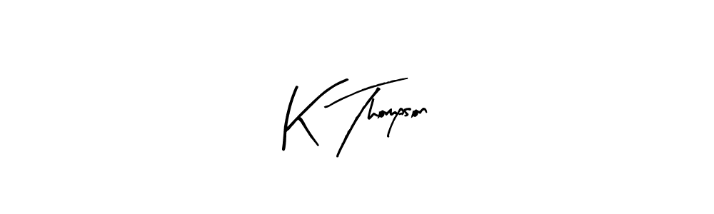 Make a beautiful signature design for name K Thompson. With this signature (Arty Signature) style, you can create a handwritten signature for free. K Thompson signature style 8 images and pictures png