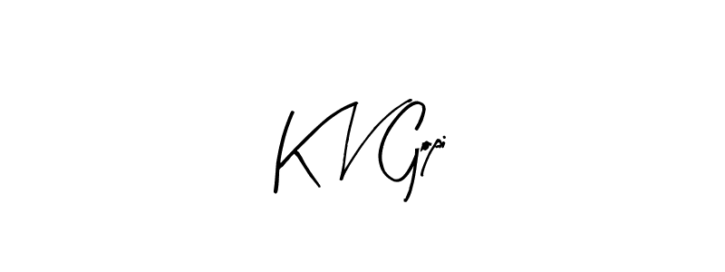 Use a signature maker to create a handwritten signature online. With this signature software, you can design (Arty Signature) your own signature for name K V Gopi. K V Gopi signature style 8 images and pictures png