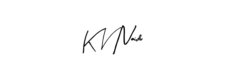 Similarly Arty Signature is the best handwritten signature design. Signature creator online .You can use it as an online autograph creator for name K V Naidu. K V Naidu signature style 8 images and pictures png