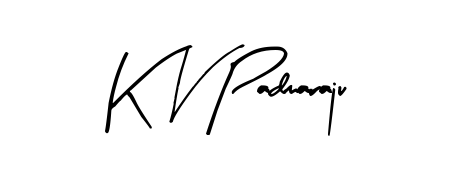 How to make K V Padmaraju name signature. Use Arty Signature style for creating short signs online. This is the latest handwritten sign. K V Padmaraju signature style 8 images and pictures png