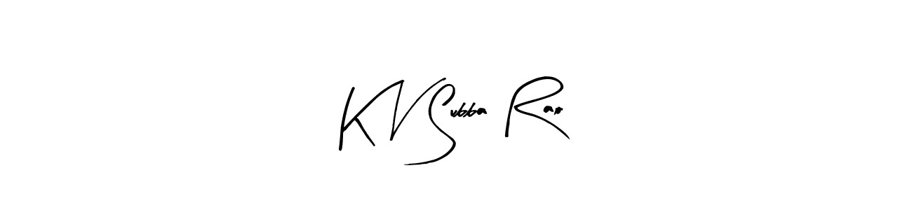 Here are the top 10 professional signature styles for the name K V Subba Rao. These are the best autograph styles you can use for your name. K V Subba Rao signature style 8 images and pictures png