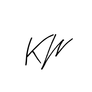 How to make K W signature? Arty Signature is a professional autograph style. Create handwritten signature for K W name. K W signature style 8 images and pictures png