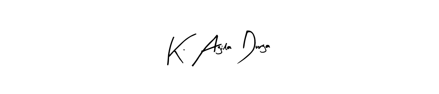 You can use this online signature creator to create a handwritten signature for the name K. Agila Durga. This is the best online autograph maker. K. Agila Durga signature style 8 images and pictures png