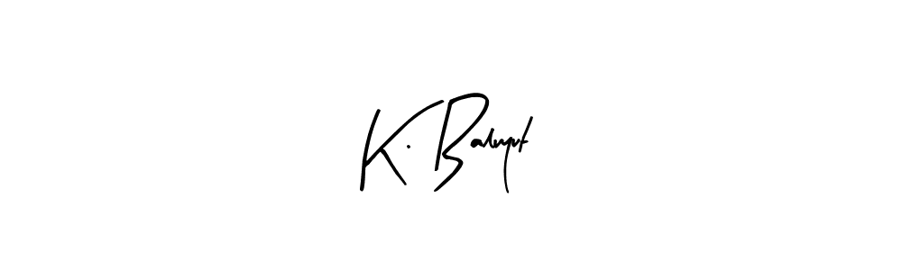 How to make K. Baluyut name signature. Use Arty Signature style for creating short signs online. This is the latest handwritten sign. K. Baluyut signature style 8 images and pictures png