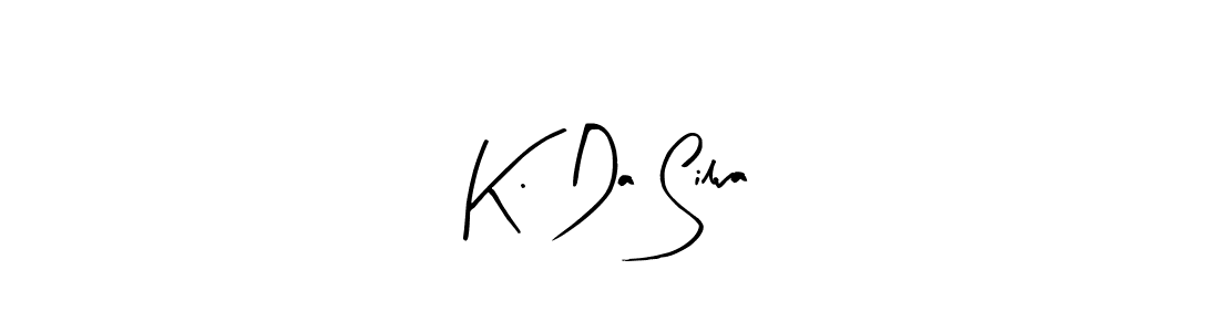 Similarly Arty Signature is the best handwritten signature design. Signature creator online .You can use it as an online autograph creator for name K. Da Silva. K. Da Silva signature style 8 images and pictures png