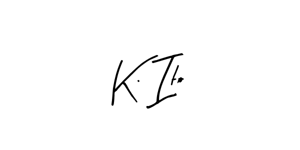 The best way (Arty Signature) to make a short signature is to pick only two or three words in your name. The name K. Ito include a total of six letters. For converting this name. K. Ito signature style 8 images and pictures png