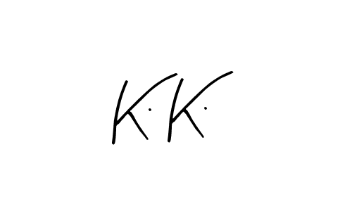 Design your own signature with our free online signature maker. With this signature software, you can create a handwritten (Arty Signature) signature for name K. K.. K. K. signature style 8 images and pictures png