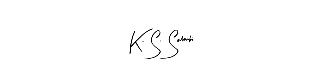 Similarly Arty Signature is the best handwritten signature design. Signature creator online .You can use it as an online autograph creator for name K. S. Solanki. K. S. Solanki signature style 8 images and pictures png