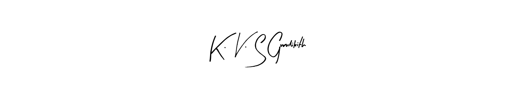 Make a beautiful signature design for name K. V. S Gurulikith. Use this online signature maker to create a handwritten signature for free. K. V. S Gurulikith signature style 8 images and pictures png