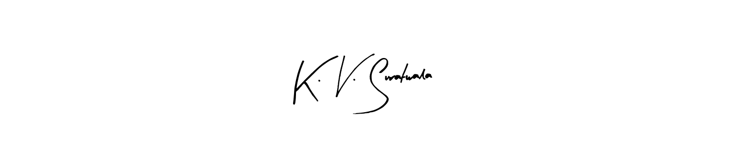 Here are the top 10 professional signature styles for the name K. V. Suratwala. These are the best autograph styles you can use for your name. K. V. Suratwala signature style 8 images and pictures png