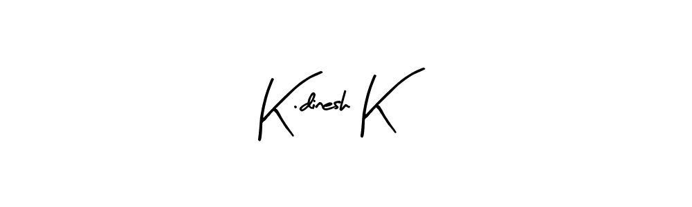 Make a beautiful signature design for name K.dinesh K. With this signature (Arty Signature) style, you can create a handwritten signature for free. K.dinesh K signature style 8 images and pictures png