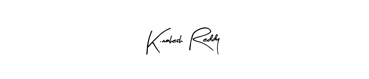 The best way (Arty Signature) to make a short signature is to pick only two or three words in your name. The name K.mahesh Reddy include a total of six letters. For converting this name. K.mahesh Reddy signature style 8 images and pictures png