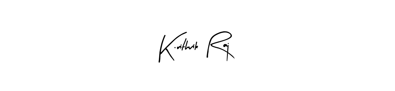 K.rithvik Raj stylish signature style. Best Handwritten Sign (Arty Signature) for my name. Handwritten Signature Collection Ideas for my name K.rithvik Raj. K.rithvik Raj signature style 8 images and pictures png