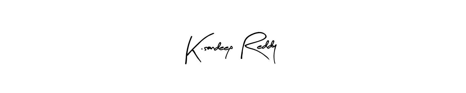 Make a beautiful signature design for name K.sandeep Reddy. With this signature (Arty Signature) style, you can create a handwritten signature for free. K.sandeep Reddy signature style 8 images and pictures png