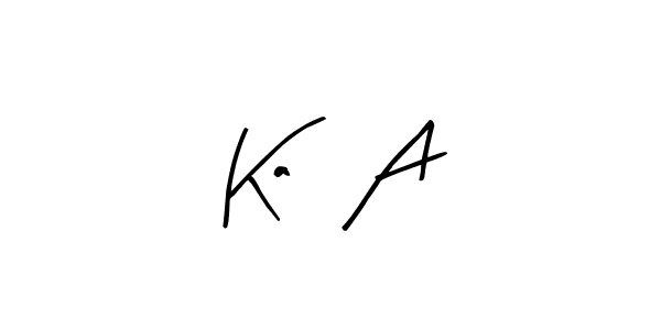 Use a signature maker to create a handwritten signature online. With this signature software, you can design (Arty Signature) your own signature for name Ka   A. Ka   A signature style 8 images and pictures png