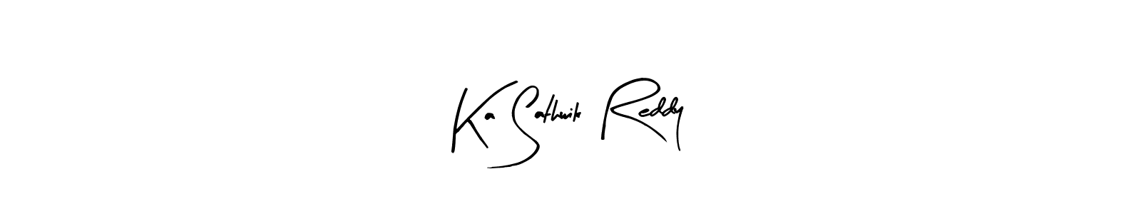 Design your own signature with our free online signature maker. With this signature software, you can create a handwritten (Arty Signature) signature for name Ka Sathwik Reddy. Ka Sathwik Reddy signature style 8 images and pictures png