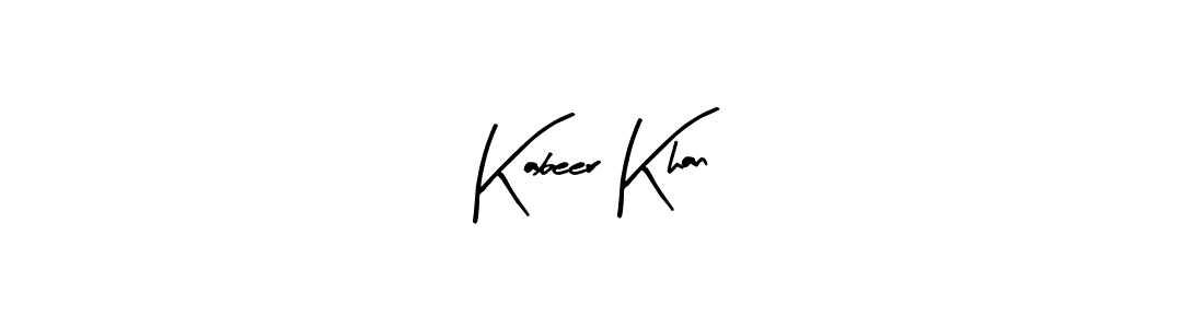 Design your own signature with our free online signature maker. With this signature software, you can create a handwritten (Arty Signature) signature for name Kabeer Khan. Kabeer Khan signature style 8 images and pictures png