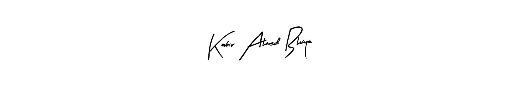 How to make Kabir Ahmed Bhuiya signature? Arty Signature is a professional autograph style. Create handwritten signature for Kabir Ahmed Bhuiya name. Kabir Ahmed Bhuiya signature style 8 images and pictures png
