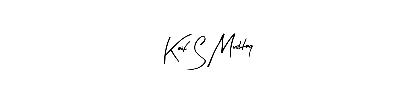 Also we have Kaif S Mushtaq name is the best signature style. Create professional handwritten signature collection using Arty Signature autograph style. Kaif S Mushtaq signature style 8 images and pictures png