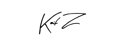 This is the best signature style for the Kaif Z name. Also you like these signature font (Arty Signature). Mix name signature. Kaif Z signature style 8 images and pictures png