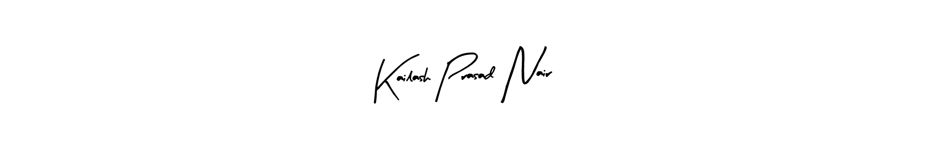 How to make Kailash Prasad Nair signature? Arty Signature is a professional autograph style. Create handwritten signature for Kailash Prasad Nair name. Kailash Prasad Nair signature style 8 images and pictures png