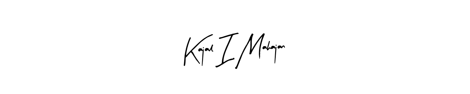 Similarly Arty Signature is the best handwritten signature design. Signature creator online .You can use it as an online autograph creator for name Kajal I Mahajan. Kajal I Mahajan signature style 8 images and pictures png