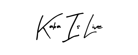 A stylish, flowing autograph style designed for name Kaka Is Live using Arty Signature typography. Perfect for digital creative projects. Kaka Is Live signature style 8 images and pictures png