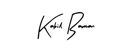 Create a personalized artistic stamp with Kakil Barman in Arty Signature font. Perfect for visual artists, designers, and influencers. Kakil Barman signature style 8 images and pictures png