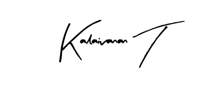Also we have Kalaivanan T name is the best signature style. Create professional handwritten signature collection using Arty Signature autograph style. Kalaivanan T signature style 8 images and pictures png