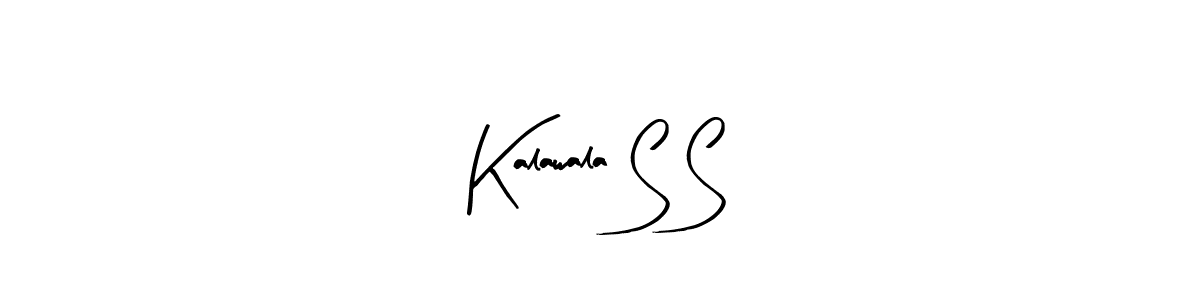 How to make Kalawala S S name signature. Use Arty Signature style for creating short signs online. This is the latest handwritten sign. Kalawala S S signature style 8 images and pictures png