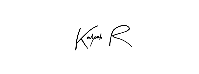 How to make Kalpak R name signature. Use Arty Signature style for creating short signs online. This is the latest handwritten sign. Kalpak R signature style 8 images and pictures png