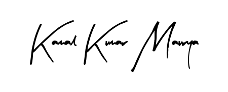 Generate high-definition signature styles for Kamal Kumar Maurya. The Arty Signature typeface ensures crisp legibility and sophisticated design. Kamal Kumar Maurya signature style 8 images and pictures png