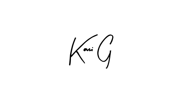 if you are searching for the best signature style for your name Kami G. so please give up your signature search. here we have designed multiple signature styles  using Arty Signature. Kami G signature style 8 images and pictures png