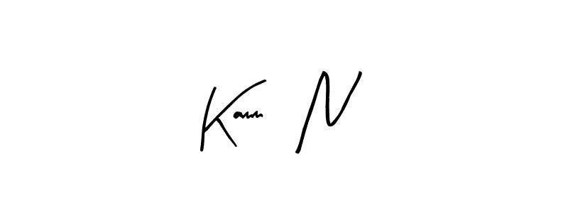 Similarly Arty Signature is the best handwritten signature design. Signature creator online .You can use it as an online autograph creator for name Kamm   N. Kamm   N signature style 8 images and pictures png