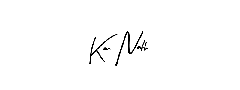 Kan Nath stylish signature style. Best Handwritten Sign (Arty Signature) for my name. Handwritten Signature Collection Ideas for my name Kan Nath. Kan Nath signature style 8 images and pictures png