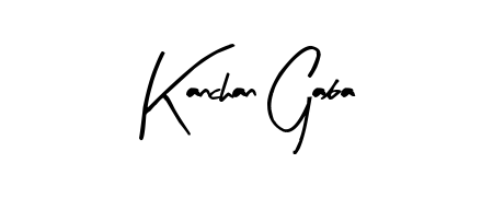 Make a beautiful signature design for name Kanchan Gaba. Use this online signature maker to create a handwritten signature for free. Kanchan Gaba signature style 8 images and pictures png