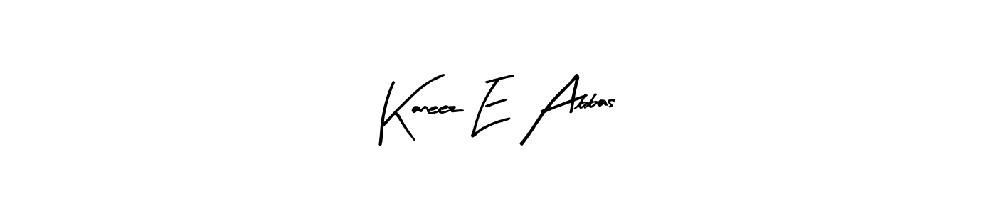 Make a beautiful signature design for name Kaneez E Abbas. With this signature (Arty Signature) style, you can create a handwritten signature for free. Kaneez E Abbas signature style 8 images and pictures png