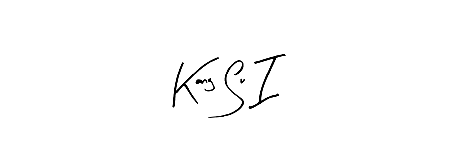 Also we have Kang Su I name is the best signature style. Create professional handwritten signature collection using Arty Signature autograph style. Kang Su I signature style 8 images and pictures png