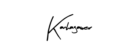 Stand out with a creative autograph for Kanhagawer. The Arty Signature styling blends modern aesthetics with classic signature flourishes. Kanhagawer signature style 8 images and pictures png