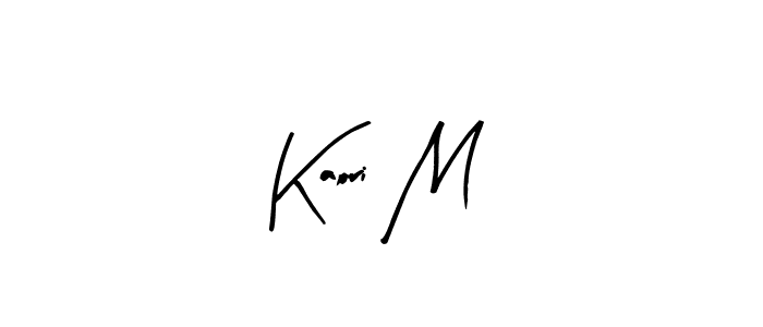 How to make Kaori M name signature. Use Arty Signature style for creating short signs online. This is the latest handwritten sign. Kaori M signature style 8 images and pictures png