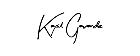 The Arty Signature font transforms the name Kapil Gavande into an executive sign with sharp precision and distinguished character. Kapil Gavande signature style 8 images and pictures png