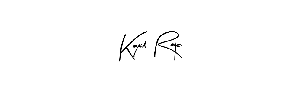 Similarly Arty Signature is the best handwritten signature design. Signature creator online .You can use it as an online autograph creator for name Kapil Raje. Kapil Raje signature style 8 images and pictures png