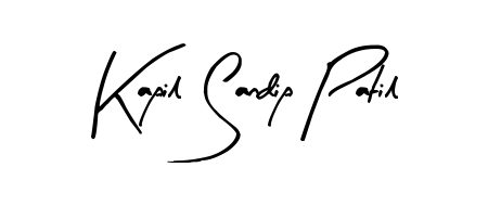 Make a beautiful signature design for name Kapil Sandip Patil. With this signature (Arty Signature) style, you can create a handwritten signature for free. Kapil Sandip Patil signature style 8 images and pictures png