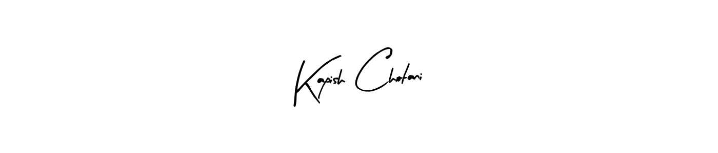 Create a beautiful signature design for name Kapish Chotani. With this signature (Arty Signature) fonts, you can make a handwritten signature for free. Kapish Chotani signature style 8 images and pictures png